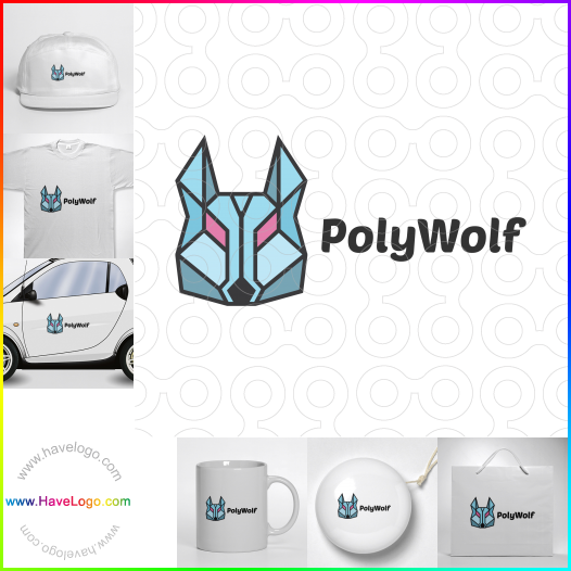 Compra un diseño de logo de PolyWolf 60886