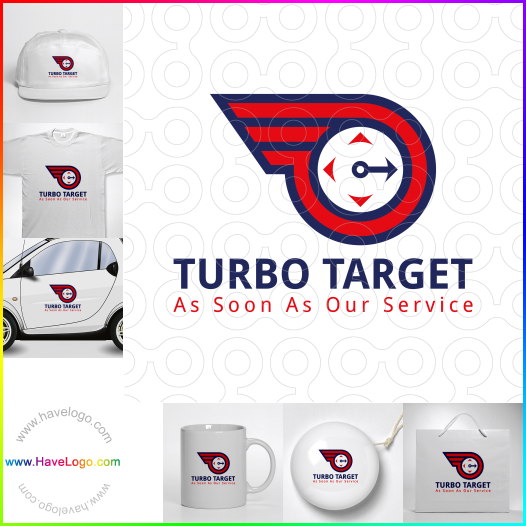 Compra un diseño de logo de Turbo Target 64301