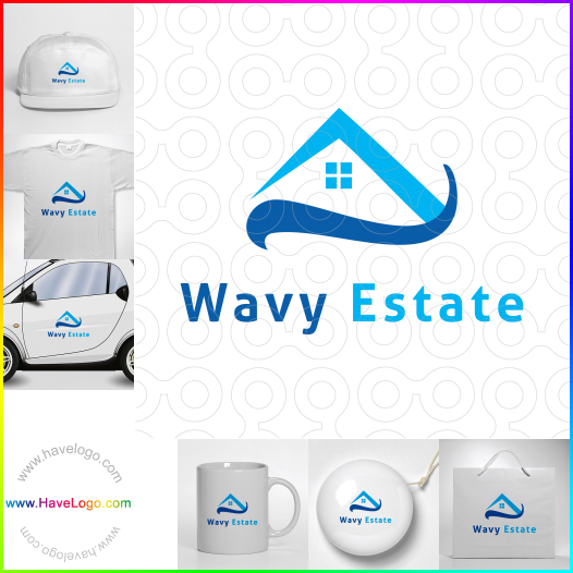 Koop een Wavy Estate logo - ID:64437