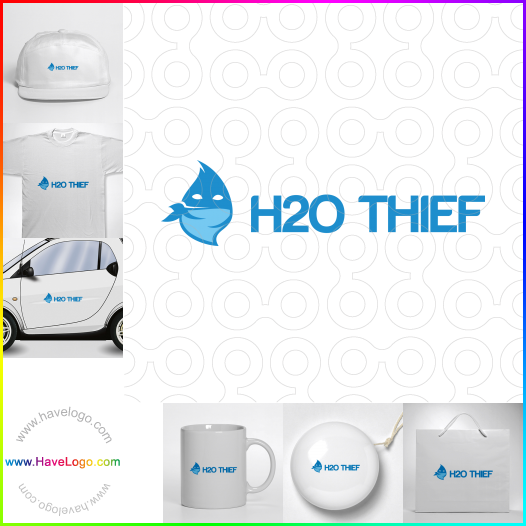 Compra un diseño de logo de h2o ladrón 62041
