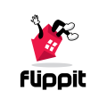 house flip logo logo