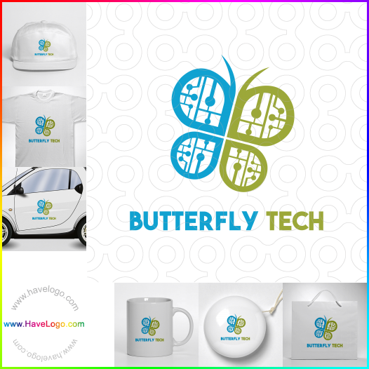 Compra un diseño de logo de Butterfly Tech 62619