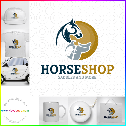 Compra un diseño de logo de Tienda de caballos 66911