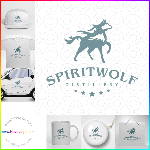 Compra un diseño de logo de Spirit Wolf 61877