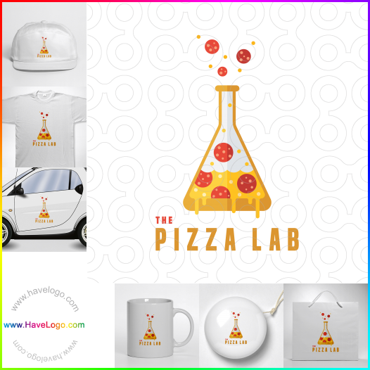 Compra un diseño de logo de The Pizza Lab 61000