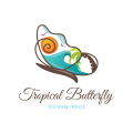 logo de Mariposa tropical