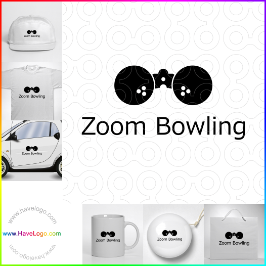 Compra un diseño de logo de Zoom Bowling 63129
