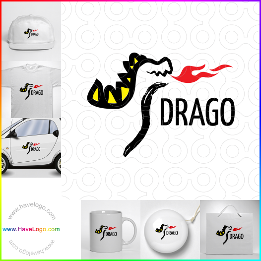 Compra un diseño de logo de dragon 4094