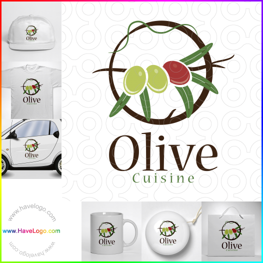 Compra un diseño de logo de olivo 55219
