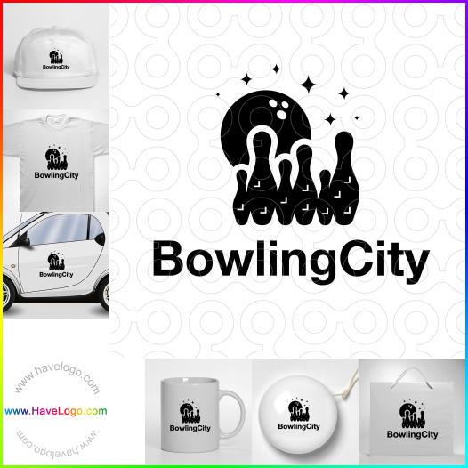 Compra un diseño de logo de Bowling City 63838