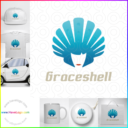Compra un diseño de logo de Grace Shell 61758