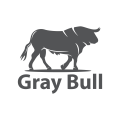 Logo Taureau gris