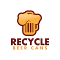 Recycle bierblikjes logo