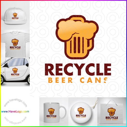 Acheter un logo de Recycleur des canettes de bière - 66862