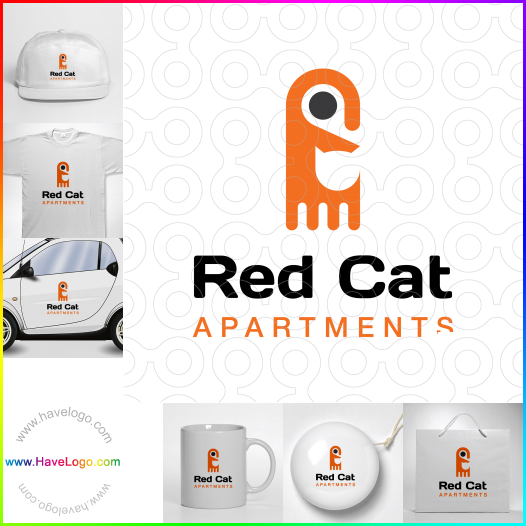 Koop een Red Cat Apartments logo - ID:62050
