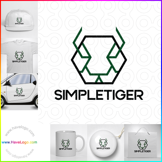 Compra un diseño de logo de Tigre simple 64009