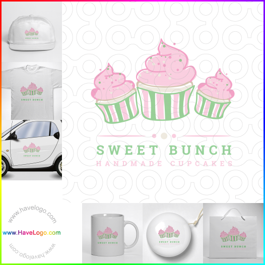 Compra un diseño de logo de cupcakes 42568
