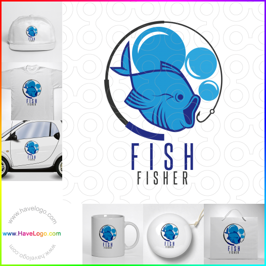 Compra un diseño de logo de pescado 51953