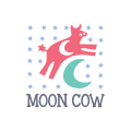 Logo vache lunaire
