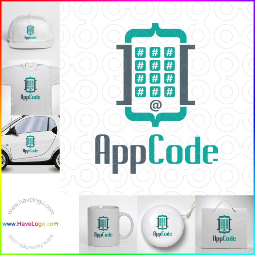 Compra un diseño de logo de Código de aplicación 63833