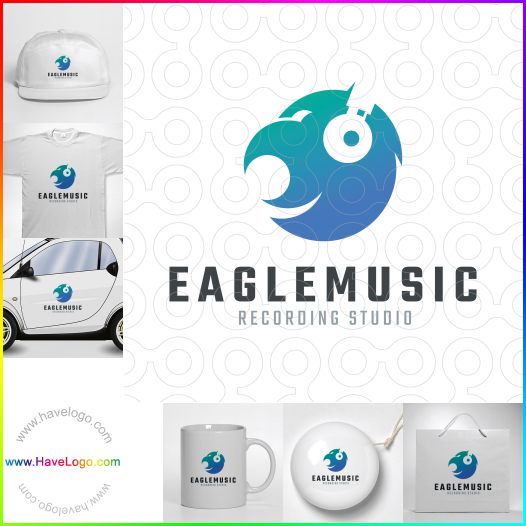 Compra un diseño de logo de Eagle Music 61246