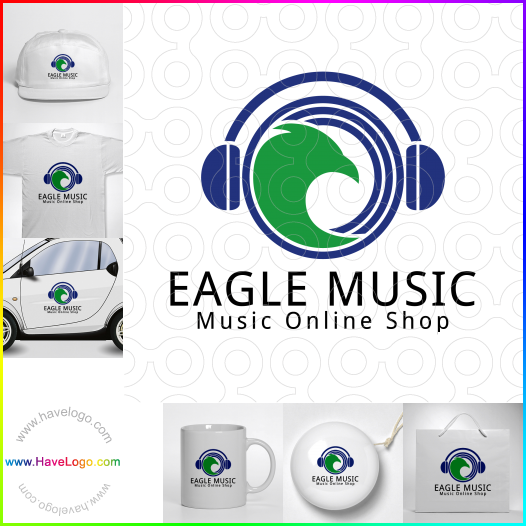 Compra un diseño de logo de Eagle Music 64041
