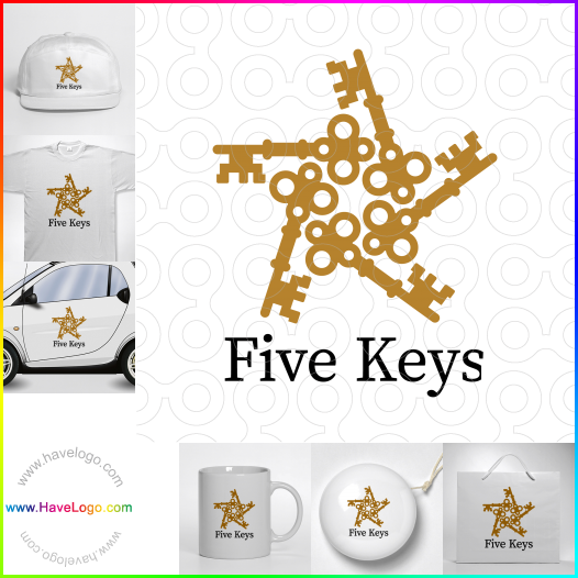 Compra un diseño de logo de Five Keys 67150