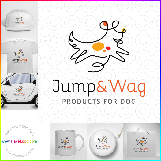 Compra un diseño de logo de Jump & Wag 60530
