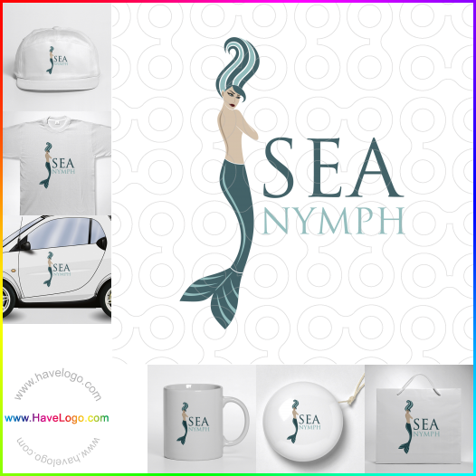 Compra un diseño de logo de Ninfa del mar 60105