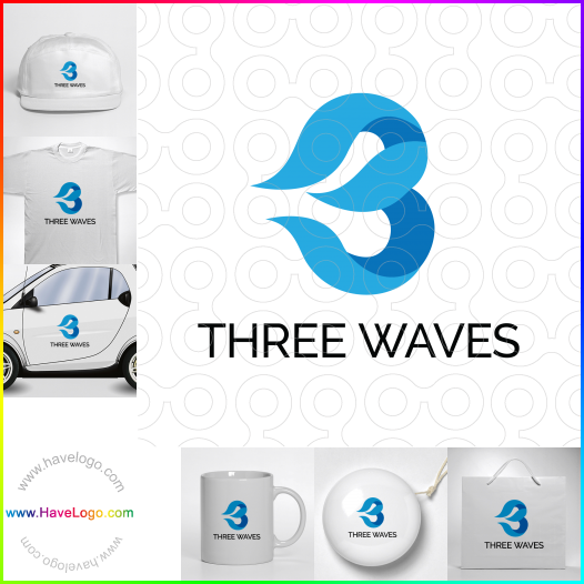 Koop een Three Waves logo - ID:60119