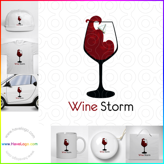 Compra un diseño de logo de Wine Storm 66368