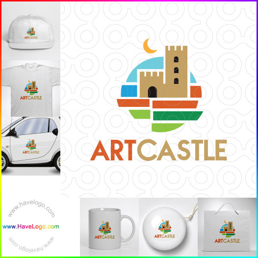 Compra un diseño de logo de Castillo de arte 62560