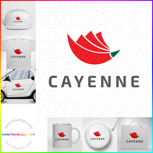 Compra un diseño de logo de Cayena 65421