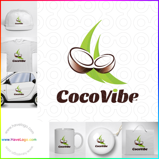 Compra un diseño de logo de Coco Vibe 66011