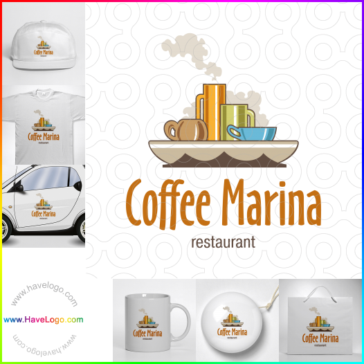 Compra un diseño de logo de Coffee Marina 63418