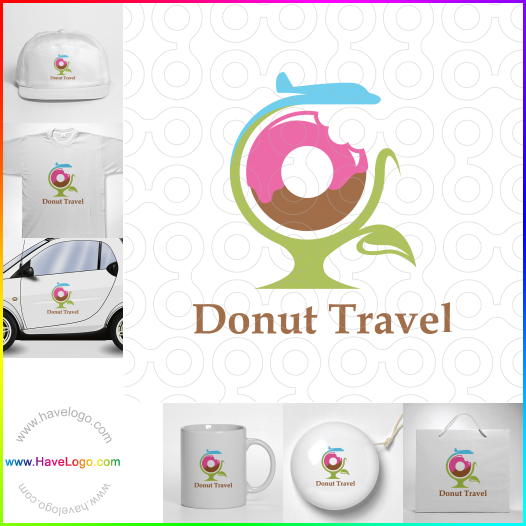 Compra un diseño de logo de Donut Travel 61954