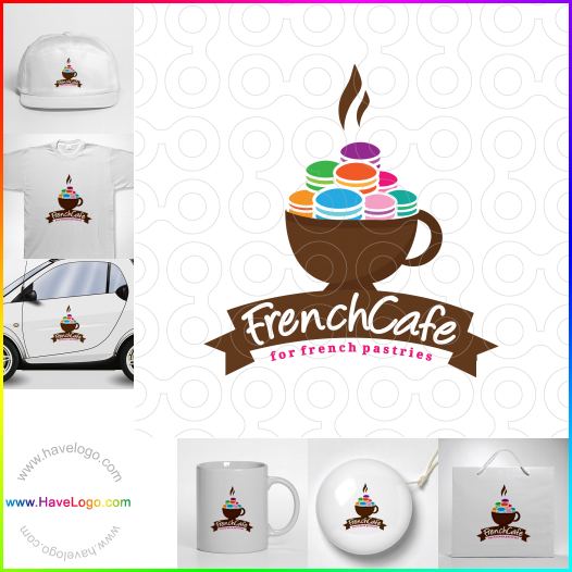 Compra un diseño de logo de Café francés 64692