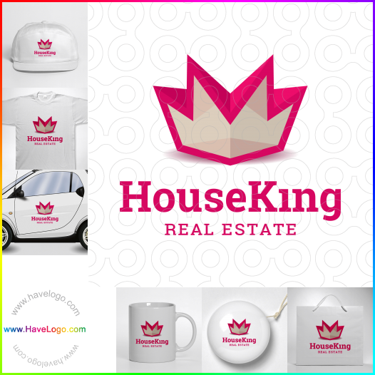 Acquista il logo dello House King Real Estate 61289
