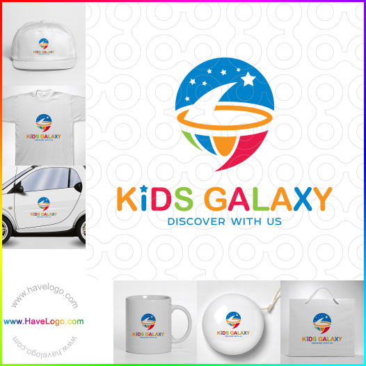 Compra un diseño de logo de Kids Galaxy 62744