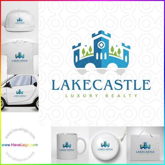 Compra un diseño de logo de Lake Castle 61658