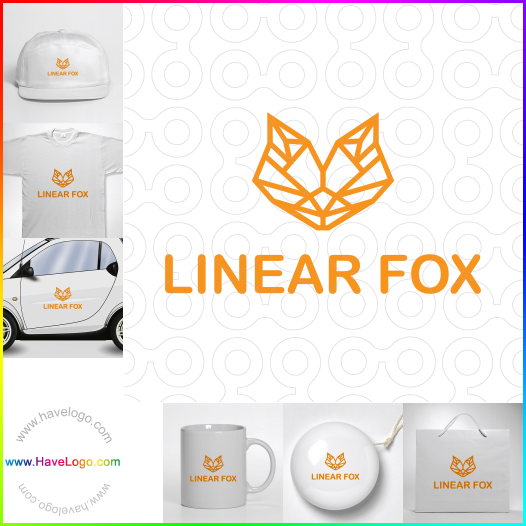 Compra un diseño de logo de Linear Fox 64445