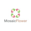 logo de Flor de mosaico