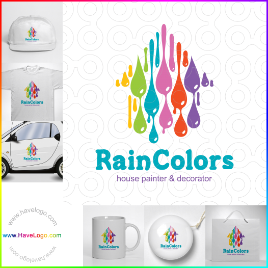 Compra un diseño de logo de Rain Colors 65856