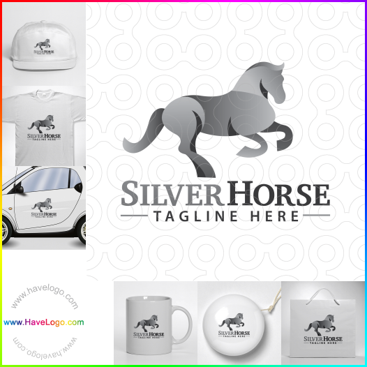 Compra un diseño de logo de Silver Horse 63116