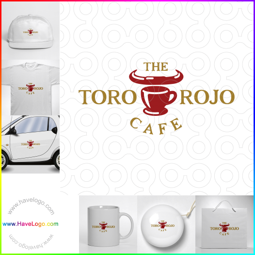 Acquista il logo dello The Toro Rojo Cafe 62919