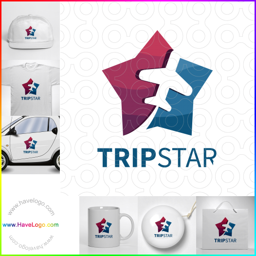 Compra un diseño de logo de Trip Star 66912