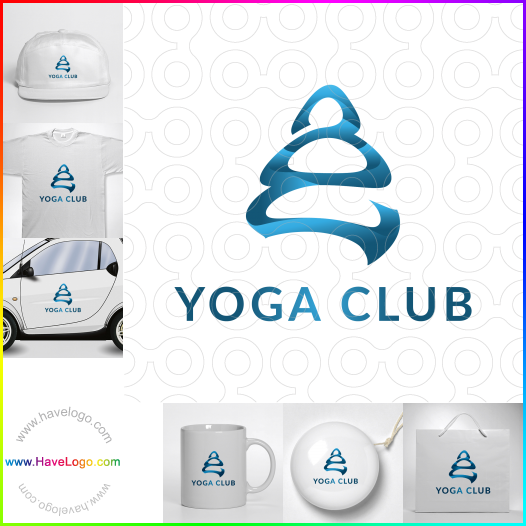 Compra un diseño de logo de Club de yoga 66390