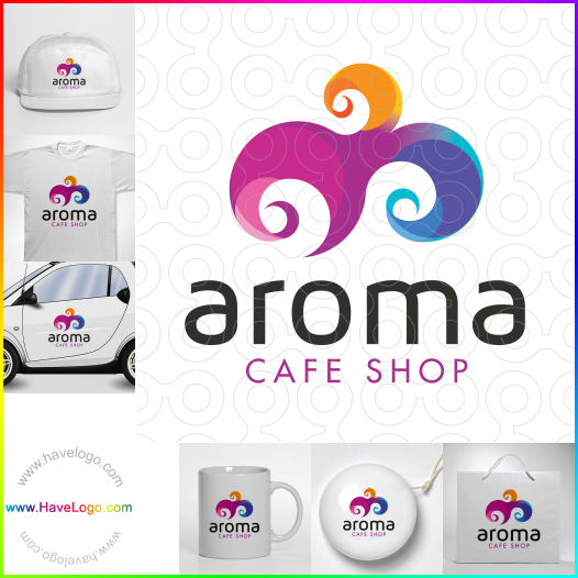 Koop een Aroma Cafe Shop logo - ID:64162