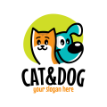 Cat & Dog Logo