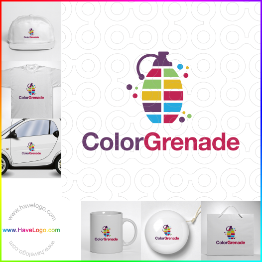 Compra un diseño de logo de Granada de color 67180